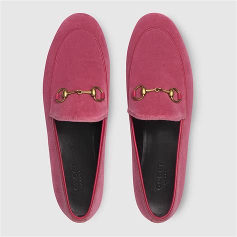 mocassini gucci velluto rosa|Gucci Shoes for Women .